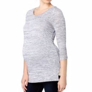 A Pea in the Pod Purple Heather Knit Sweater